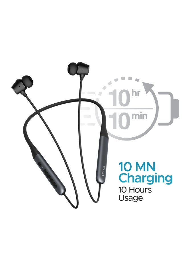 Lycka Cbeats 'ANC+ Wireless Bluetooth Headphones with Active Noise Cancellation & 45H Playtime – Black - Image 3